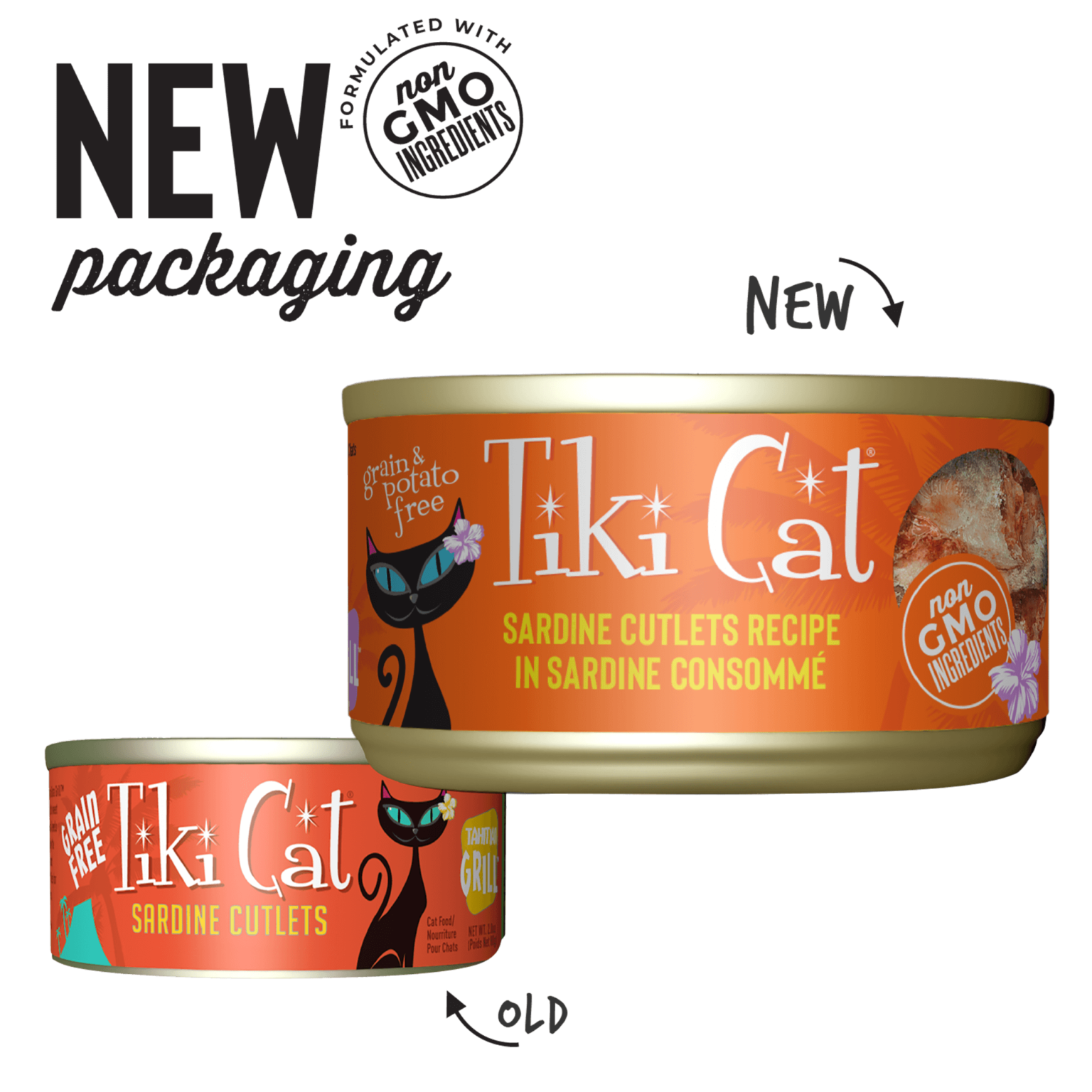Tiki Cat Tahitian Grill Grain Free Sardine Cutlets Canned Cat Food Tiki Cat Tahitian Grill Grain Free Sardine Cutlets Canned Cat Food