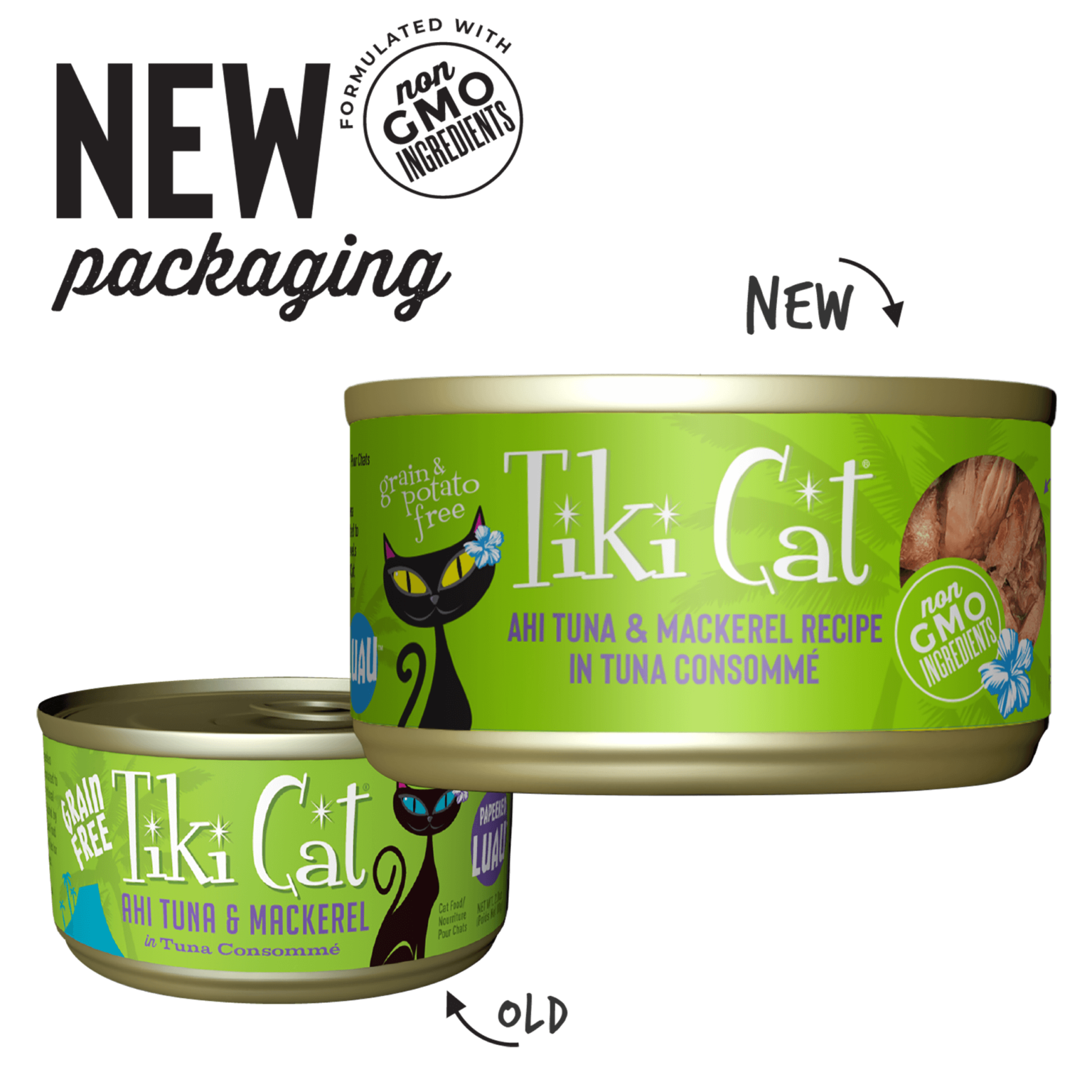Tiki Cat Papeekeo Luau Grain Free Ahi Tuna And Mackrel In Tuna Consomme Canned Cat Food Tiki Cat Papeekeo Luau Grain Free Ahi Tuna And Mackrel In Tuna Consomme Canned Cat Food